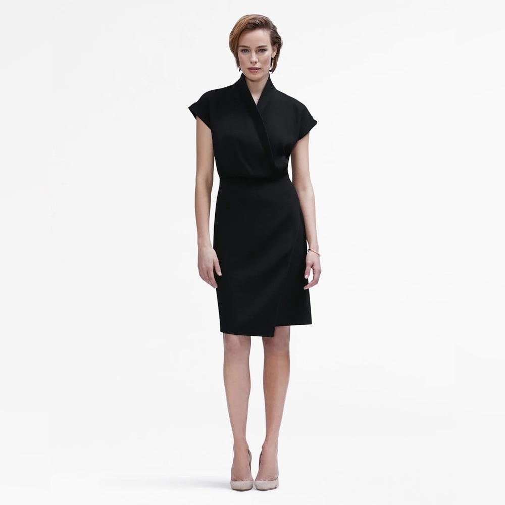Elegant Black Wrap Dress